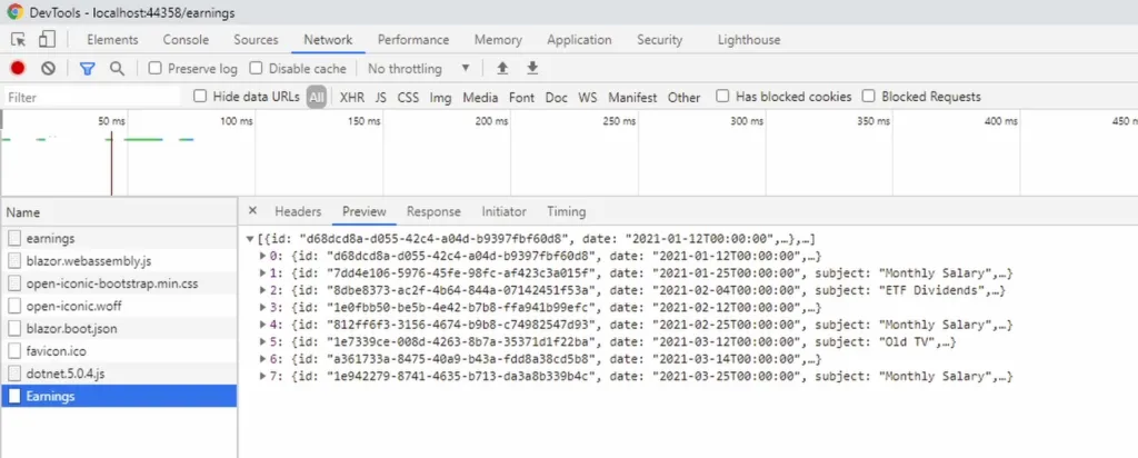 Blazor App - API Request
