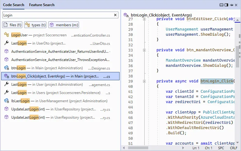 All-in-One Search: Code Search