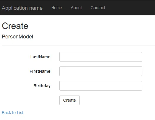 Create View