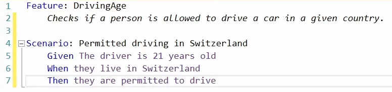 DrivingAge.feature File