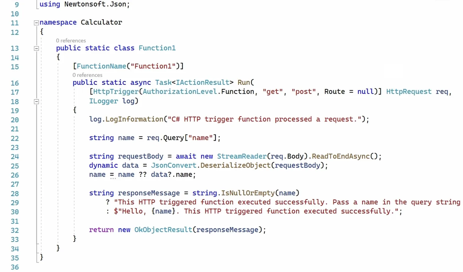 Function App - Source Code