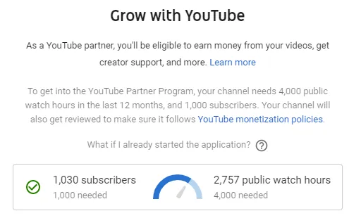 Grow with YouTube