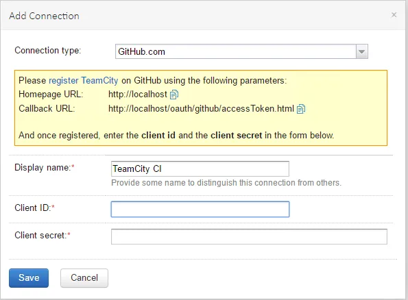 Add GitHub connection